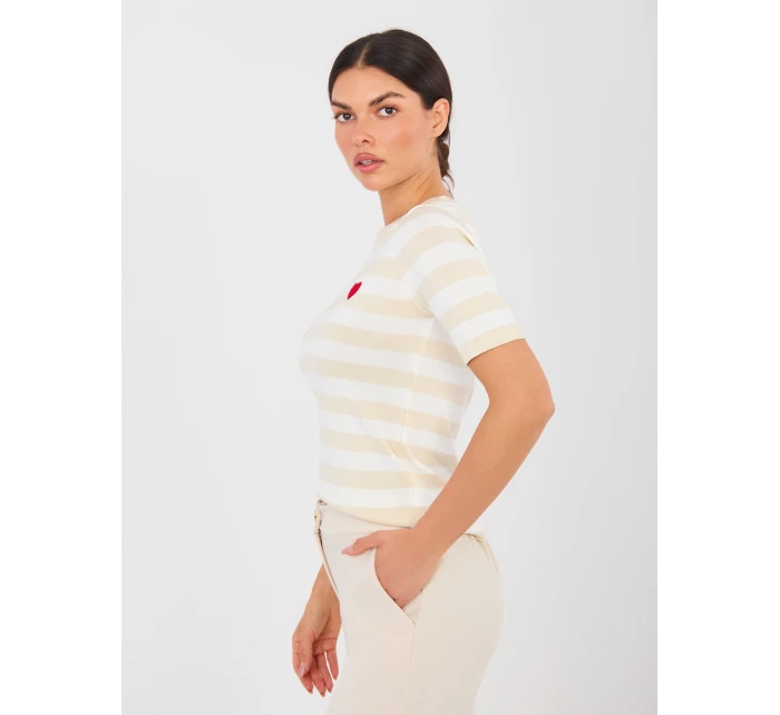 Sweter PM SW model 21916906 jasny beżowy - FPrice Sweter PM SW model 21916906 jasny beżowy - FPrice