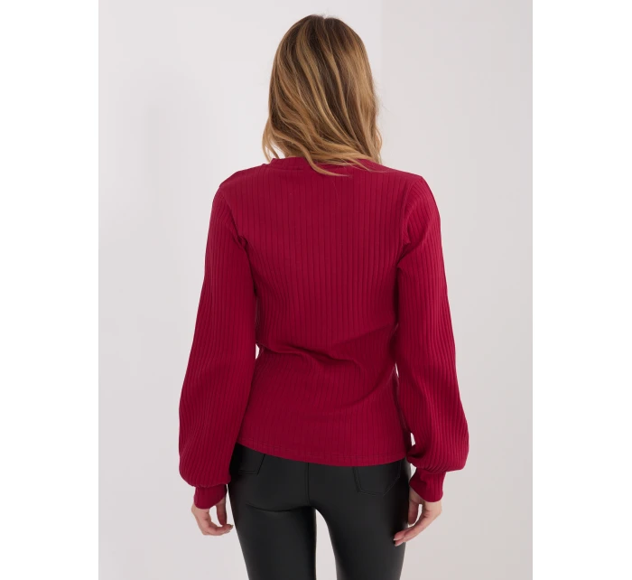Bluzka RV BZ model 21801793 bordowy - FPrice Bluzka RV BZ model 21801793 bordowy - FPrice