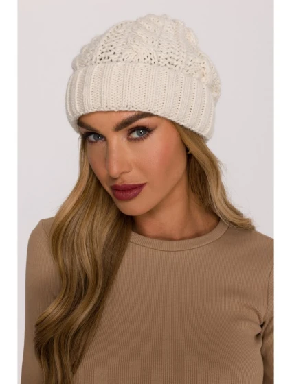 Čepice z  ecru barva model 21417264 - Moe