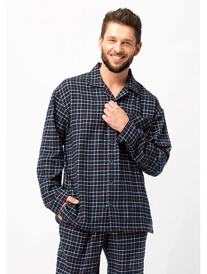 Pánské pyžamo Key MNS 480 B25 délka/r M-2XL na zip