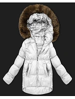Dámská bunda bomber s kapucí S'West broken white (B8280-26) Dámská bunda bomber s kapucí S'West broken white (B8280-26)