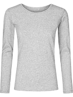 Promodoro 1565 Dámské tričko s dlouhým rukávem - X.O 40.1565 heather grey Promodoro 1565 Dámské tričko s dlouhým rukávem - X.O 40.1565 heather grey