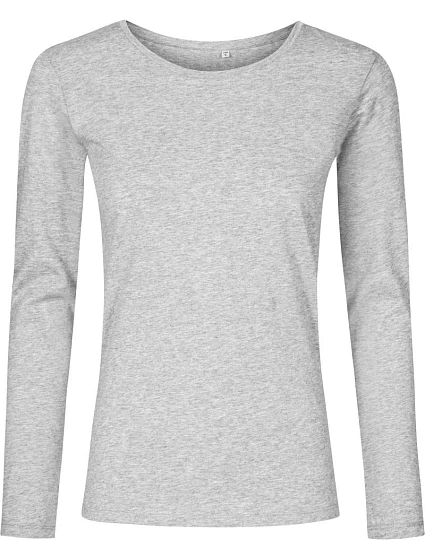 Promodoro 1565 Dámské tričko s dlouhým rukávem - X.O 40.1565 heather grey Promodoro 1565 Dámské tričko s dlouhým rukávem - X.O 40.1565 heather grey