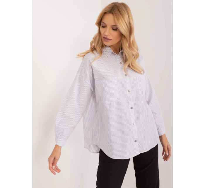 Košile BP KS 1012.25 bílá šedá