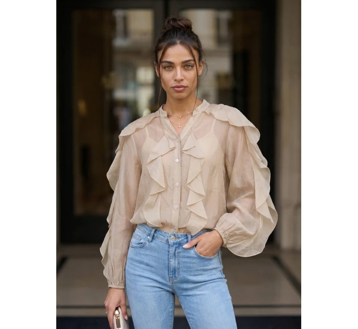 IT košile KS 29035.50 béžová