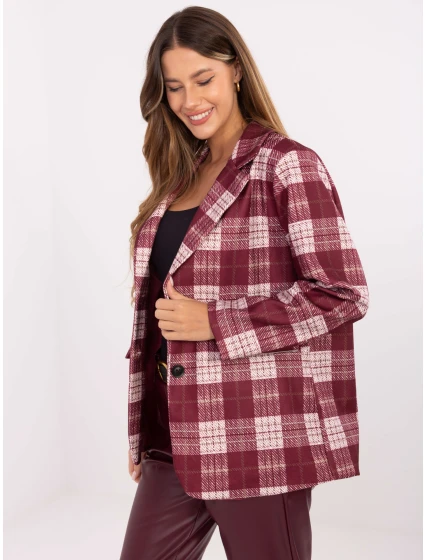 Marynarka MI MA model 21441053 bordowy - FPrice Marynarka MI MA model 21441053 bordowy - FPrice