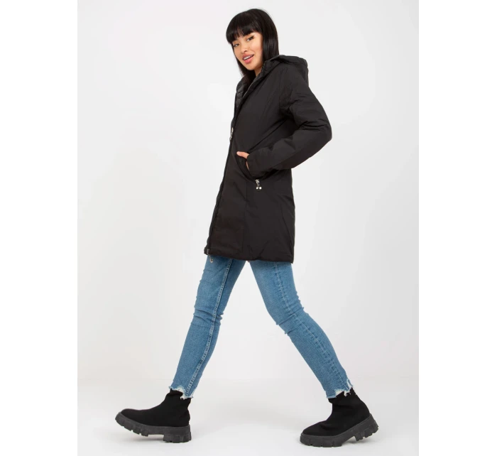 Dámský kabát NM KR P22 6206 1.70P černý