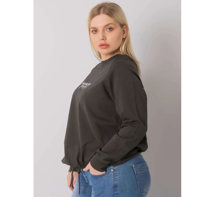 Mikina RV BL 7162.12P tmavá khaki