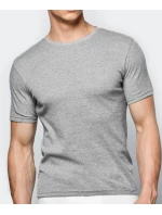 Pánské tričko s krátkým rukávem ATLANTIC - světle šedé 