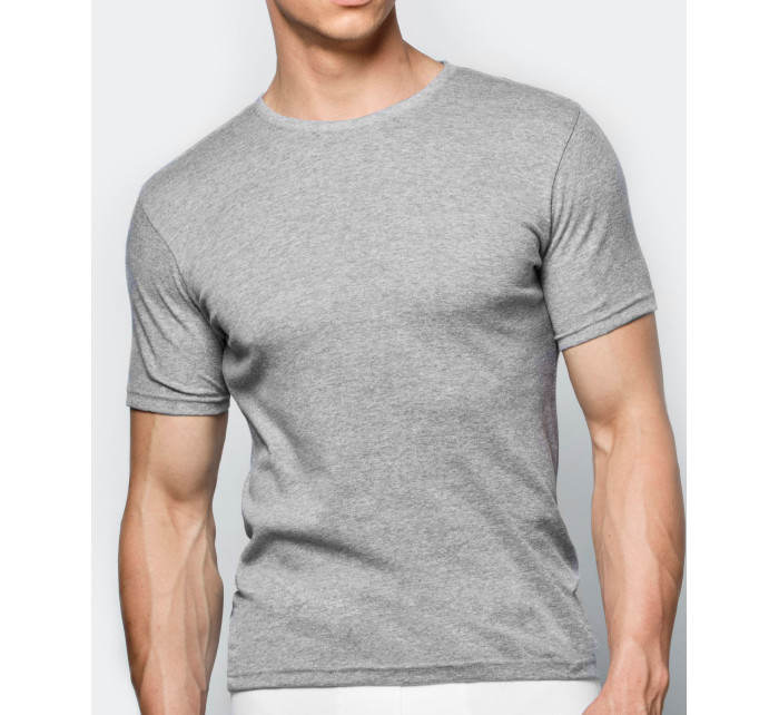 Pánské tričko s krátkým rukávem ATLANTIC - světle šedé