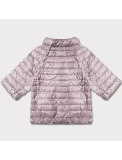 Špinavě oboustranná dámská plus size bunda se 3/4 rukávy model 21073869 - MINORITY Špinavě oboustranná dámská plus size bunda se 3/4 rukávy model 21073869 - MINORITY