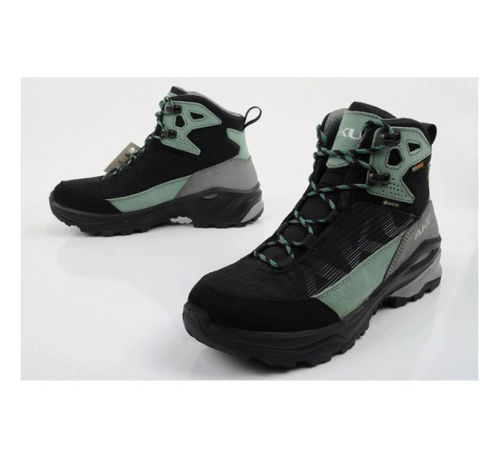 dámská trekingová sportovní obuv model 21948140 Goretex leather black green dámské - Aku