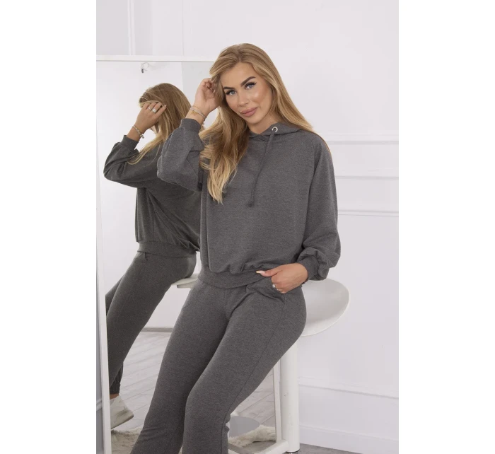 Sada mikin s kapucí v grafitové barvě Sada mikin s kapucí v grafitové barvě