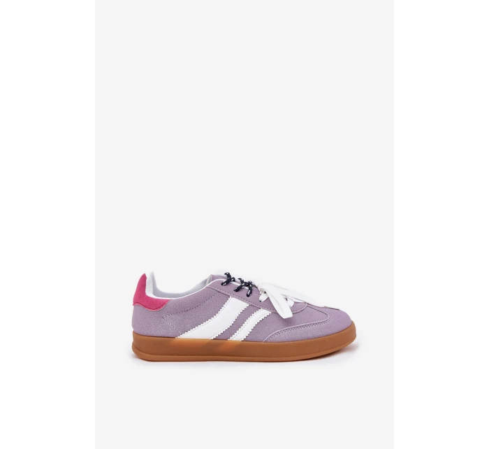 Nízké Dámské Tenisky S Dvojitým Šněrováním Fialové Ventus