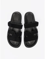 Praktické  nazouváky černé dámské platforma