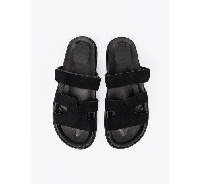 Praktické  nazouváky černé dámské platforma