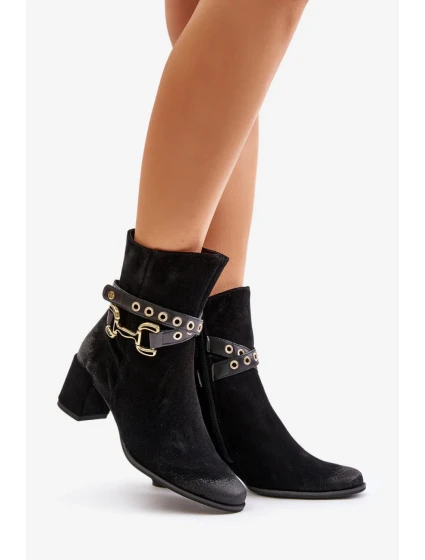 Boty na podpatku model 202648 Step in style Boty na podpatku model 202648 Step in style