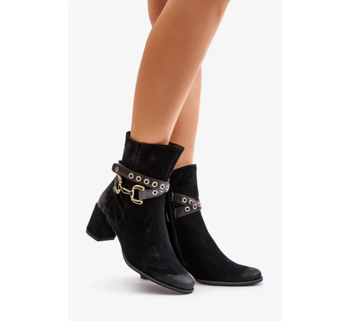 Boty na podpatku model 202648 Step in style Boty na podpatku model 202648 Step in style