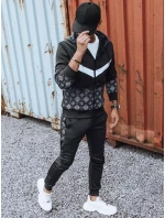 Pánská černá tepláková souprava Dstreet AX0604 Pánská černá tepláková souprava Dstreet AX0604