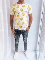 Pánské bílé tričko s potiskem Dstreet RX5277