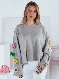 Dámská oversize mikina RAWEL šedá FashionStreet RY2387