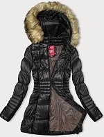 Dámská přechodná prošívaná bunda černá (2M-052)