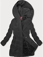 Černá zimní bunda s kapucí model 21246061 - LHD Černá zimní bunda s kapucí model 21246061 - LHD