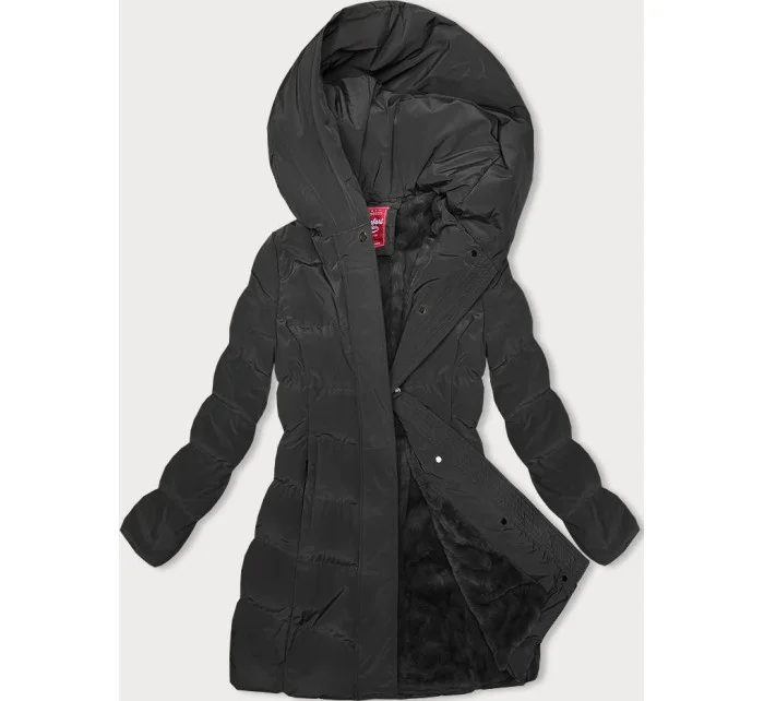Černá zimní bunda s kapucí model 21246061 - LHD