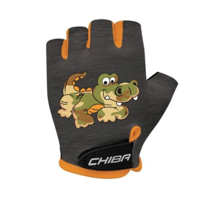 Rukavice CHIBA COOL KIDS černé krokodýlí XS
