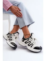 Dámské tenisky na masivní podrážce bílé model 21659047 - Boto Dámské tenisky na masivní podrážce bílé model 21659047 - Boto