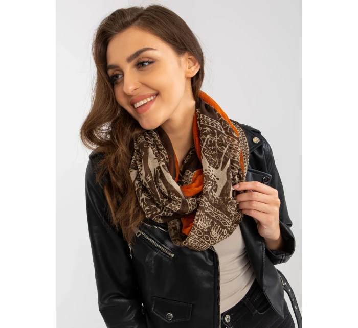 Tunelová šála AT KM 241353.35 hnědá