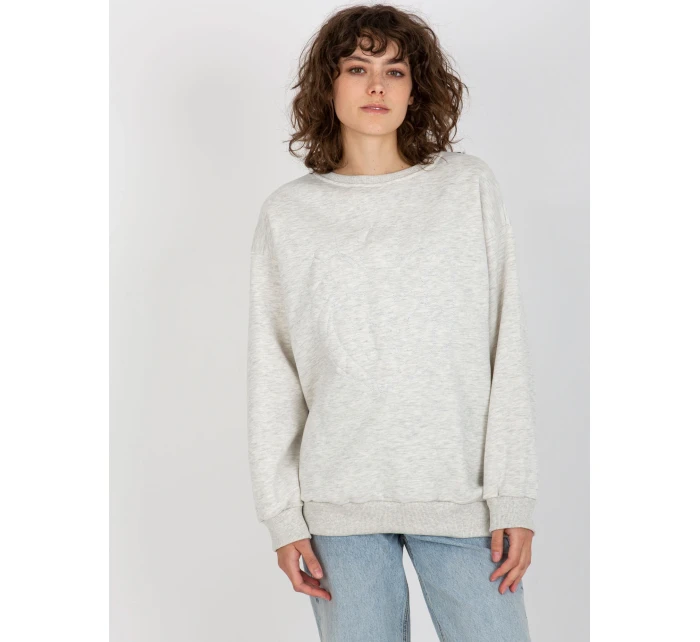 Mikina EM BL 617 model 17903537 světle šedá - FPrice Mikina EM BL 617 model 17903537 světle šedá - FPrice