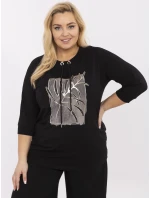 Bluzka RV BZ model 21072590 czarny - FPrice Bluzka RV BZ model 21072590 czarny - FPrice