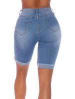 Sexy Capri džíny s vysokým pasem