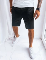 Pánské černé teplákové šortky Dstreet SX2260 Pánské černé teplákové šortky Dstreet SX2260