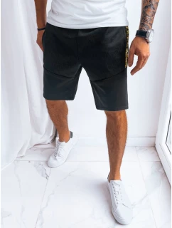 Pánské černé teplákové šortky Dstreet SX2260