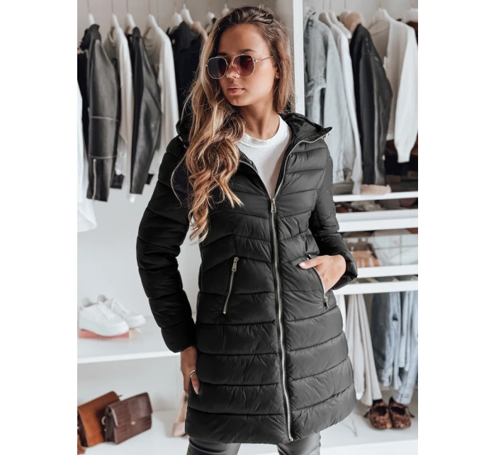 Dámská prošívaná bunda CLOUDY black FashionStreet TY3980 Dámská prošívaná bunda CLOUDY black FashionStreet TY3980