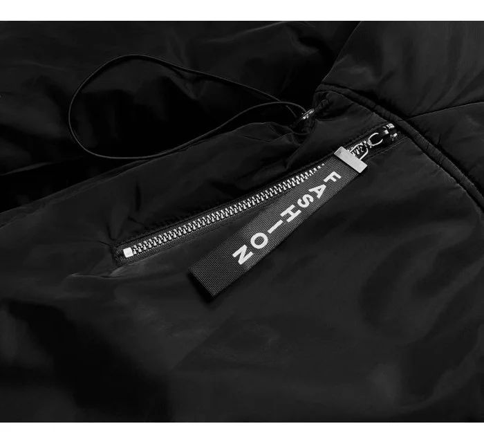 Černobéžová dámská bunda pro přechodné období model 17249662 - S'WEST