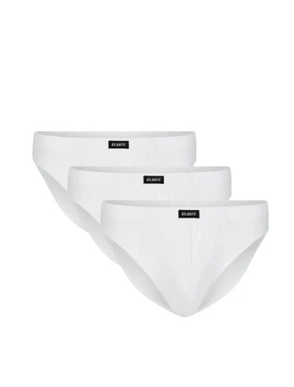 Pánské slipy 3 pack 322 white - Atlantic