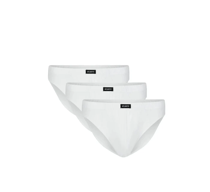 Pánské slipy 3 pack 322 white - Atlantic