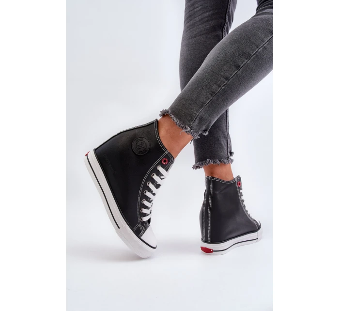 Dámské tenisky na podpatku Cross Jeans NN2R4005 Černé