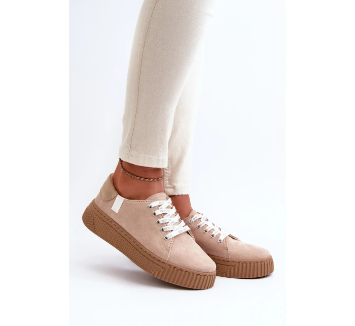 Dámské tenisky MEMORY FOAM SYSTEM BIG STAR NN276002 Hnědobéžové