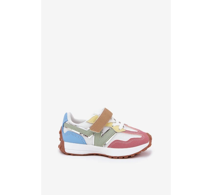Dětské sneakersy na suchý zip multikolor Tezzu Dětské sneakersy na suchý zip multikolor Tezzu