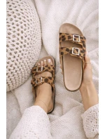 Dámské pantofle s pásky Panterka Oliena