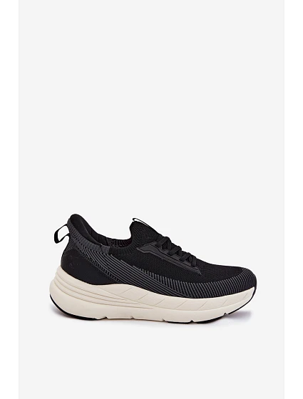 Pánské Sportovní Boty Textilní Slip-Ons Na Platformě Kobbo 102421 Černé