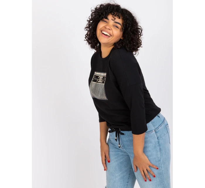 Bluzka RV BZ model 21126990 czarny - FPrice Bluzka RV BZ model 21126990 czarny - FPrice