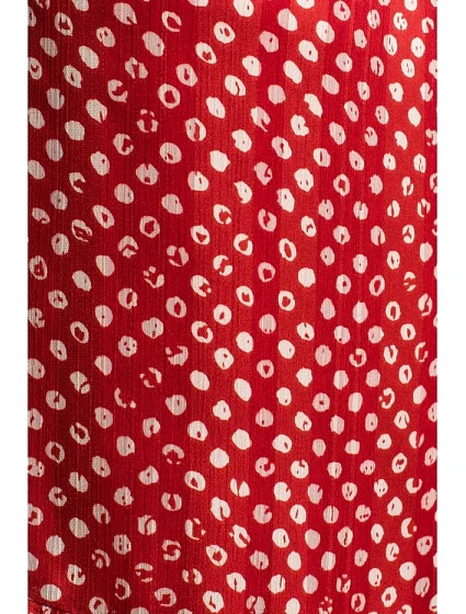 Šifonové šaty s potiskem u krku model 2 model 18003021 - STYLOVE
