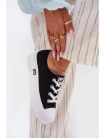 Dámské trampky na platformě LEE ISLA C WOMEN LOW – černé