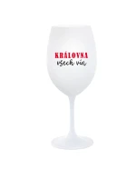 KRÁLOVNA VŠECH VÍN - bílá sklenice na víno 350 ml KRÁLOVNA VŠECH VÍN - bílá sklenice na víno 350 ml
