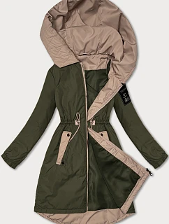 Dámská bunda v khaki barvě se v pase model 20829981 - S'WEST